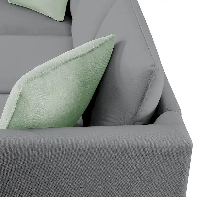 Versatile Reversible Sectional Sofa with Ottoman - Flexible Combination Module 33
