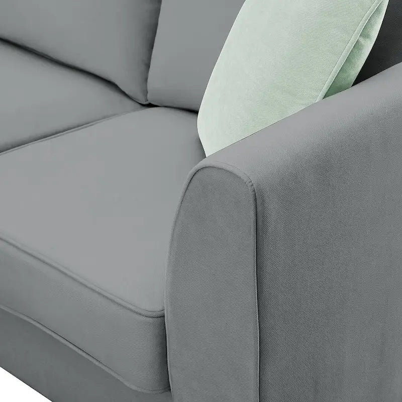 Versatile Reversible Sectional Sofa with Ottoman - Flexible Combination Module 34