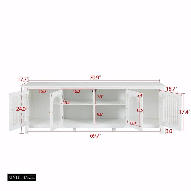 71-Inch Modern TV Cabinet Entertainment Center 12