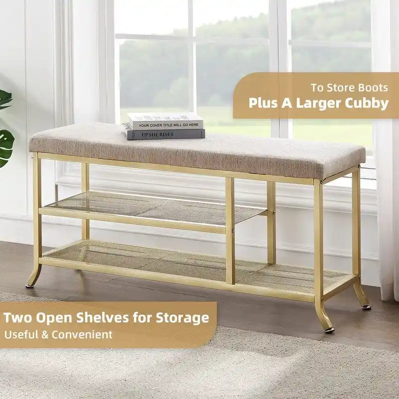 Entryway Shoe Storage Bench 2