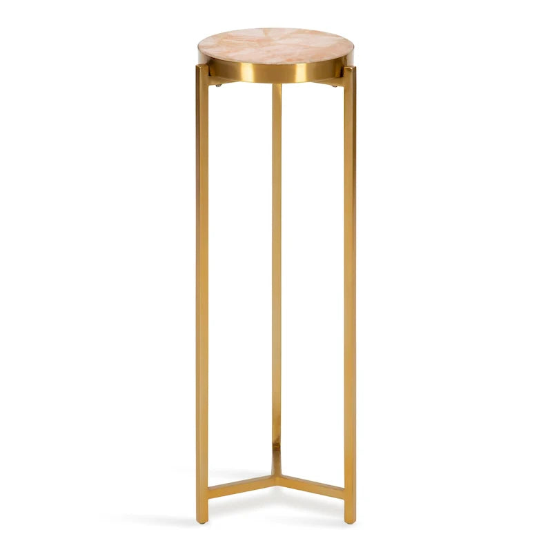 Kate and Laurel Aguilar Glamorous Drink Table - 9x9x23 Inches 40
