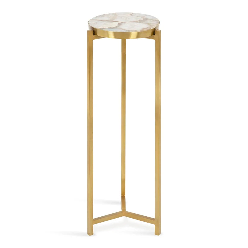 Kate and Laurel Aguilar Glamorous Drink Table - 9x9x23 Inches 42