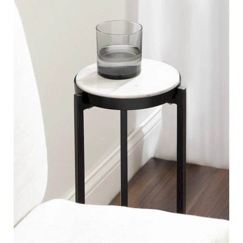 Kate and Laurel Aguilar Glamorous Drink Table - 9x9x23 Inches 27