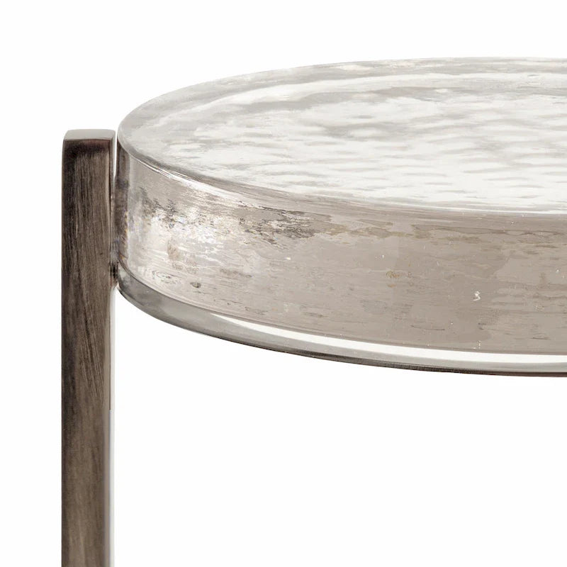 Kate and Laurel Aguilar Glamorous Drink Table - 9x9x23 Inches 32