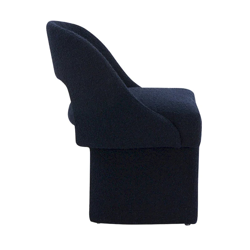 Modern Elegant Boucle Upholstered Accent Chair with MDF Wood Frame for Home Office, Living Room, and Bedroom 9