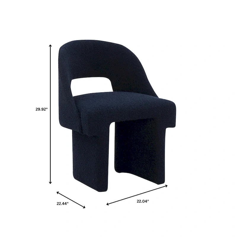 Modern Elegant Boucle Upholstered Accent Chair with MDF Wood Frame for Home Office, Living Room, and Bedroom 10