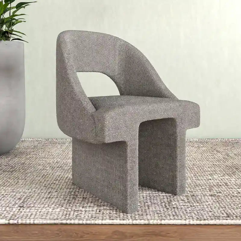 Modern Elegant Boucle Upholstered Accent Chair with MDF Wood Frame for Home Office, Living Room, and Bedroom 13