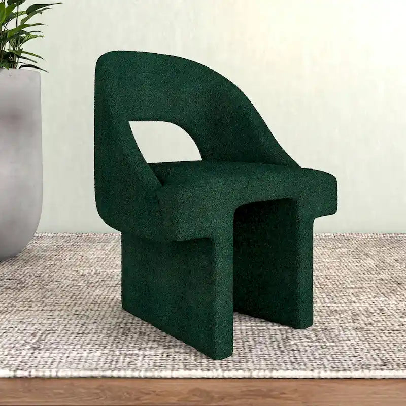 Modern Elegant Boucle Upholstered Accent Chair with MDF Wood Frame for Home Office, Living Room, and Bedroom 23