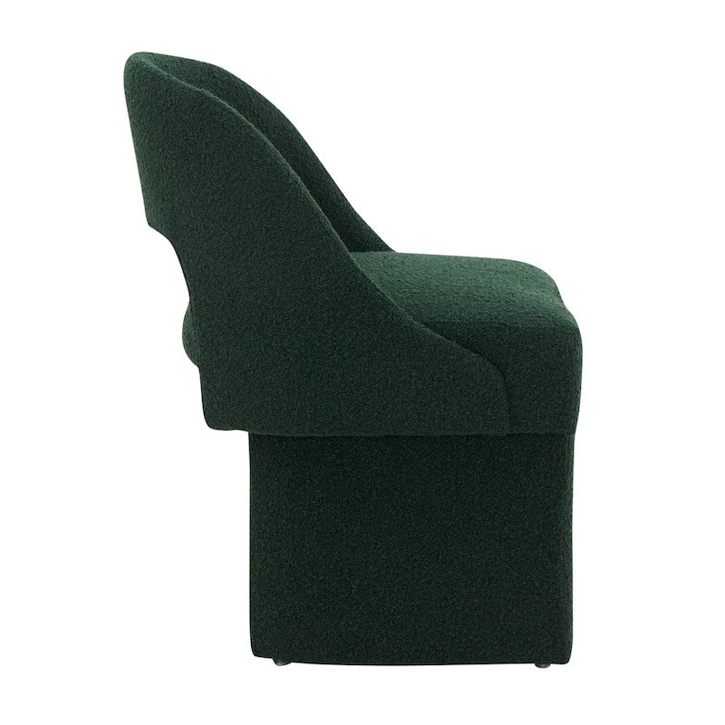 Modern Elegant Boucle Upholstered Accent Chair with MDF Wood Frame for Home Office, Living Room, and Bedroom 29