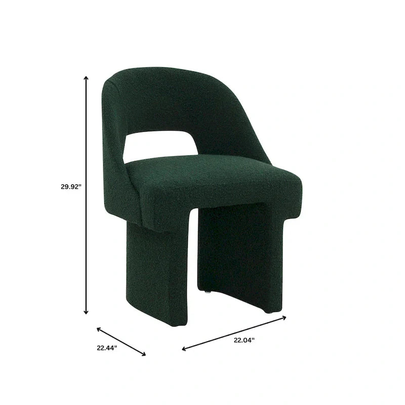Modern Elegant Boucle Upholstered Accent Chair with MDF Wood Frame for Home Office, Living Room, and Bedroom 30