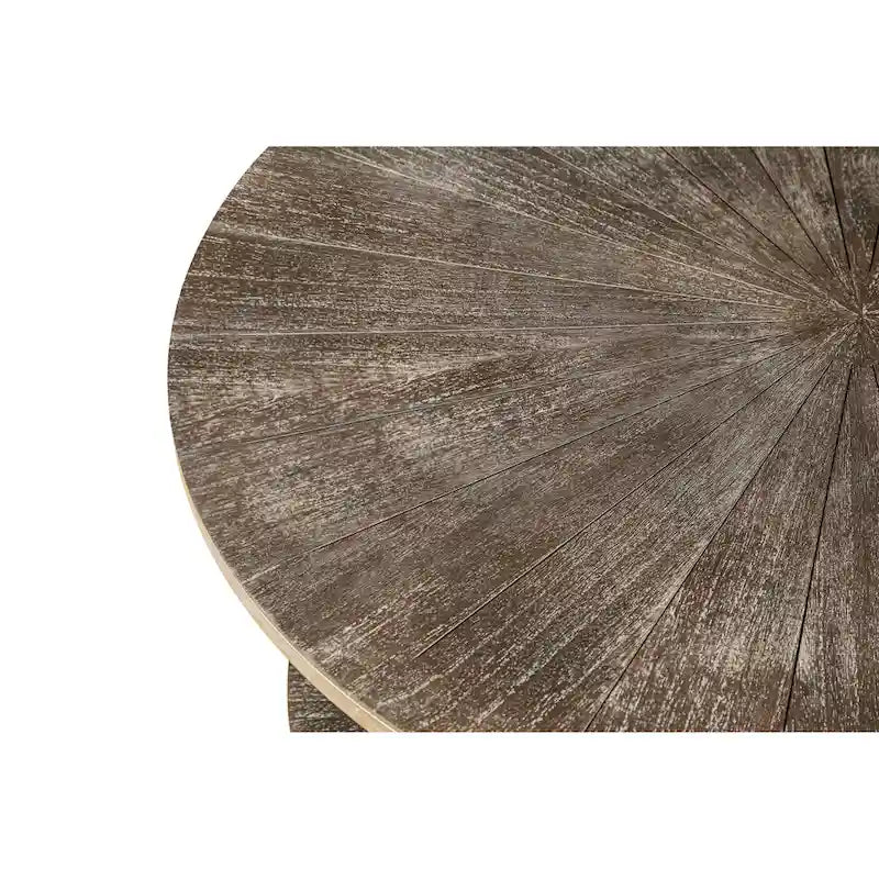 Two-Tier Round Coffee Table with Storage 19