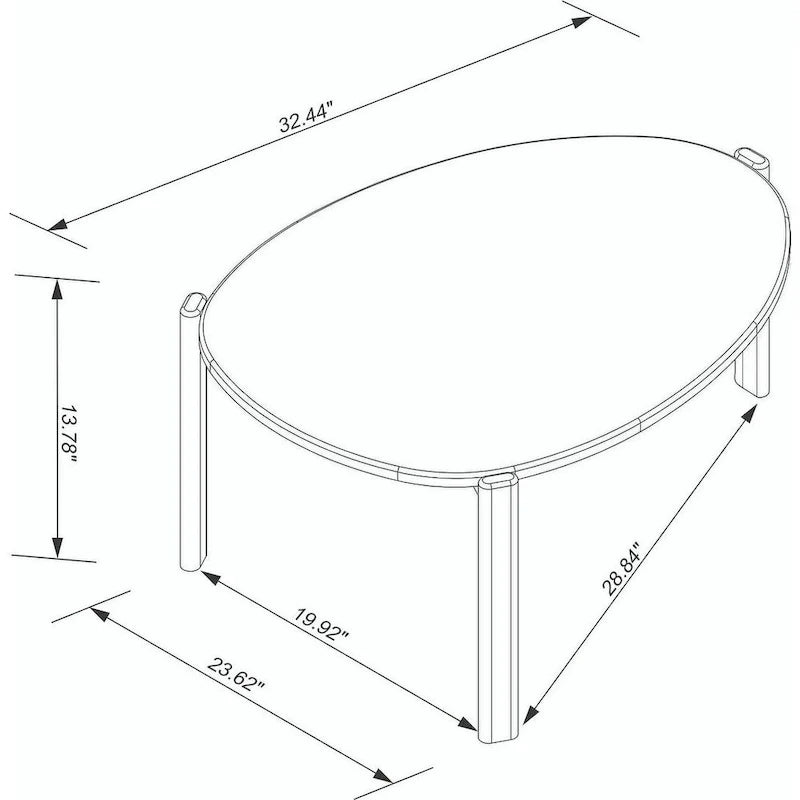 Mid-Century Modern Gales Coffee Table by Manhattan Comfort 3