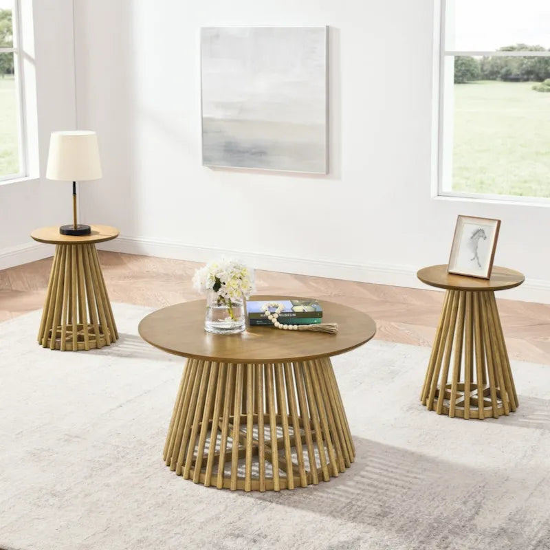 Solid Wood Living Room Coffee Table 11