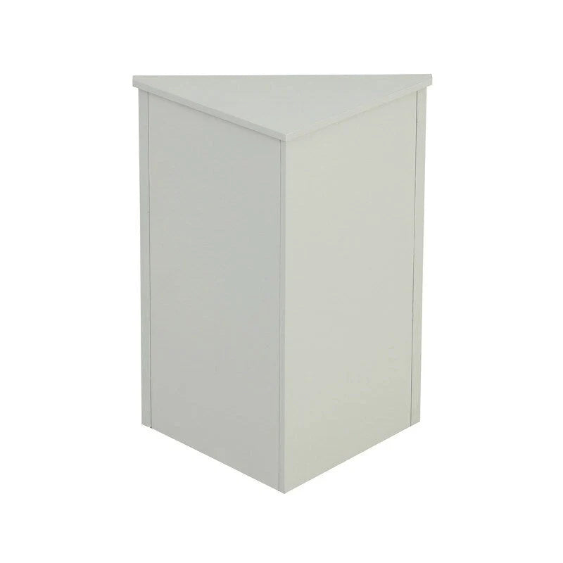 Freestanding Corner Triangle Bathroom Storage Cabinet with Adjustable Shelves - Versatile Accent Cabinet for Living Room 13