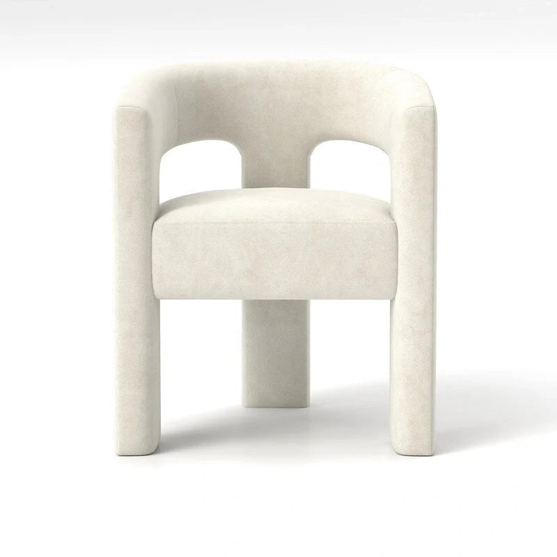 SEYNAR Contemporary Glam Velvet Dining Chair with Open-Back Design 2