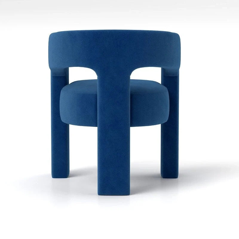 SEYNAR Contemporary Glam Velvet Dining Chair with Open-Back Design 9