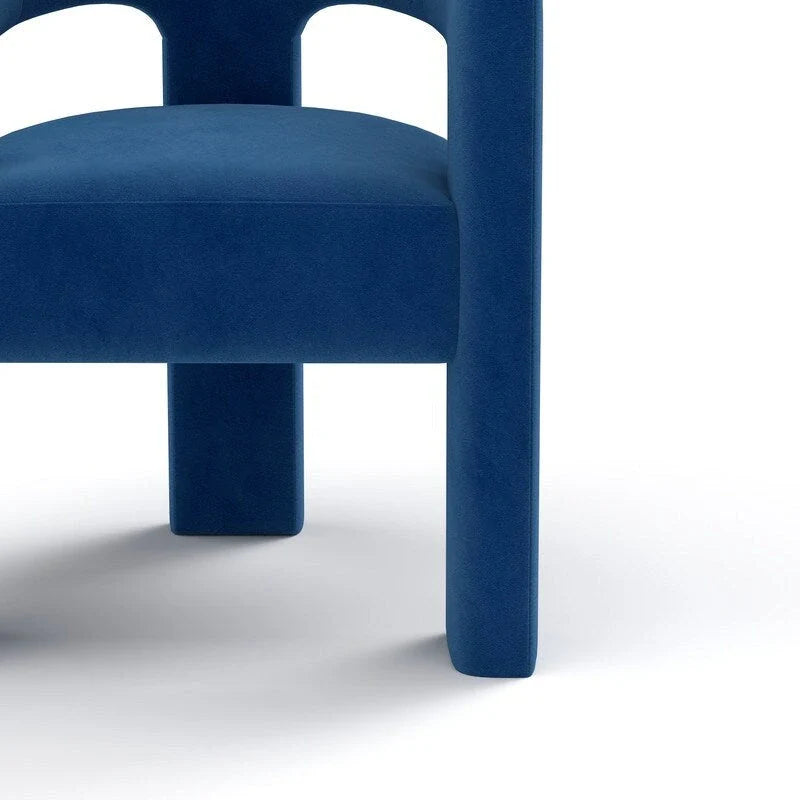 SEYNAR Contemporary Glam Velvet Dining Chair with Open-Back Design 11