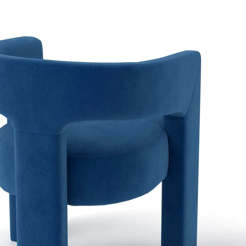SEYNAR Contemporary Glam Velvet Dining Chair with Open-Back Design 12