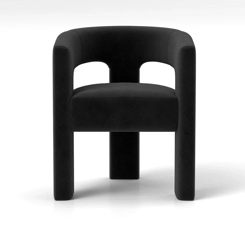 SEYNAR Contemporary Glam Velvet Dining Chair with Open-Back Design 15