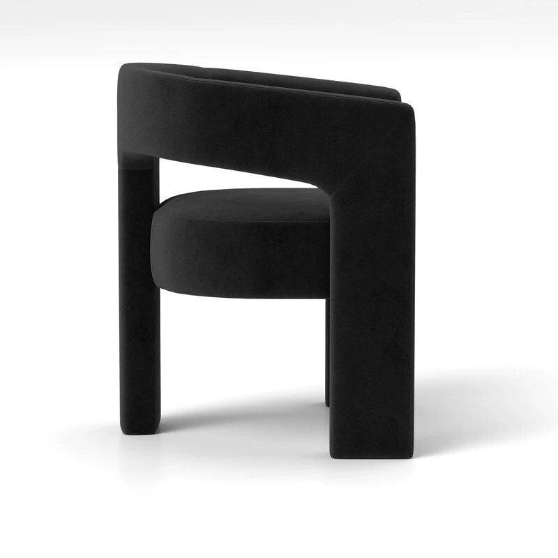 SEYNAR Contemporary Glam Velvet Dining Chair with Open-Back Design 17