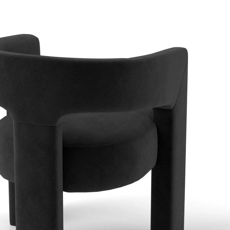 SEYNAR Contemporary Glam Velvet Dining Chair with Open-Back Design 22