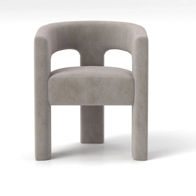 SEYNAR Contemporary Glam Velvet Dining Chair with Open-Back Design 24