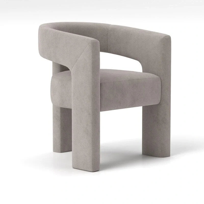 SEYNAR Contemporary Glam Velvet Dining Chair with Open-Back Design 25