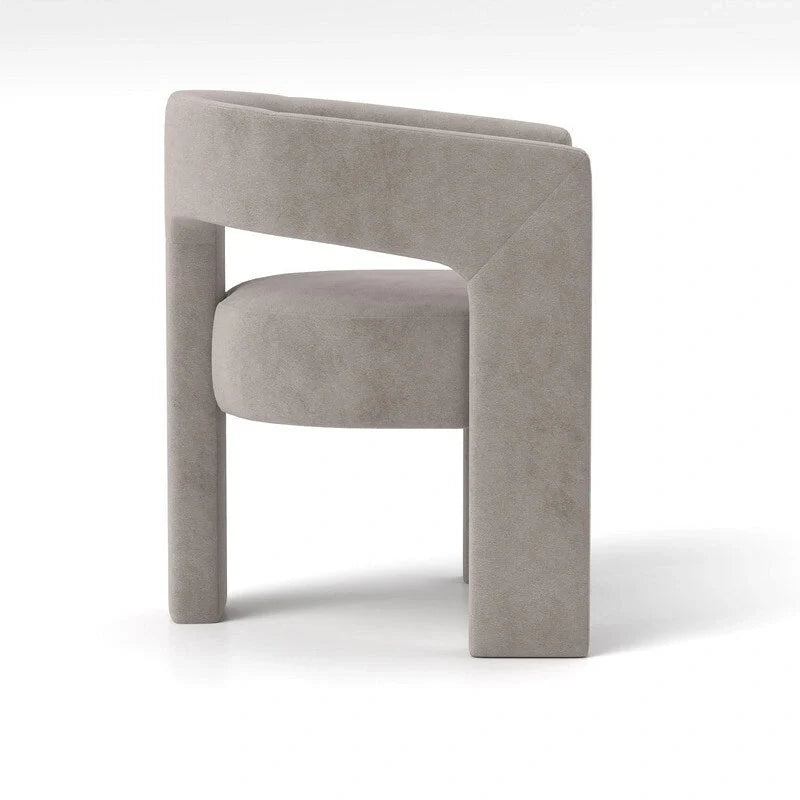 SEYNAR Contemporary Glam Velvet Dining Chair with Open-Back Design 26