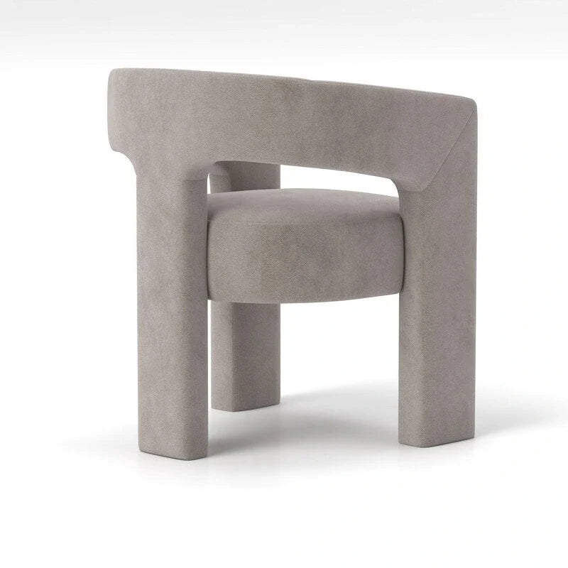 SEYNAR Contemporary Glam Velvet Dining Chair with Open-Back Design 27