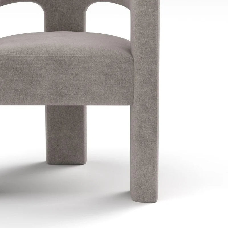 SEYNAR Contemporary Glam Velvet Dining Chair with Open-Back Design 31