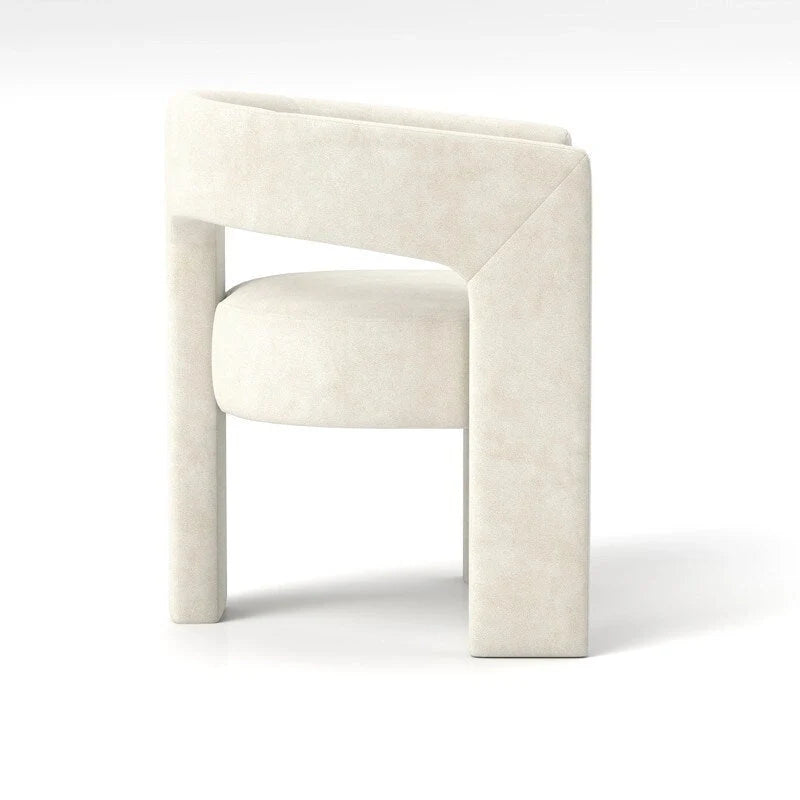 SEYNAR Contemporary Glam Velvet Dining Chair with Open-Back Design 32
