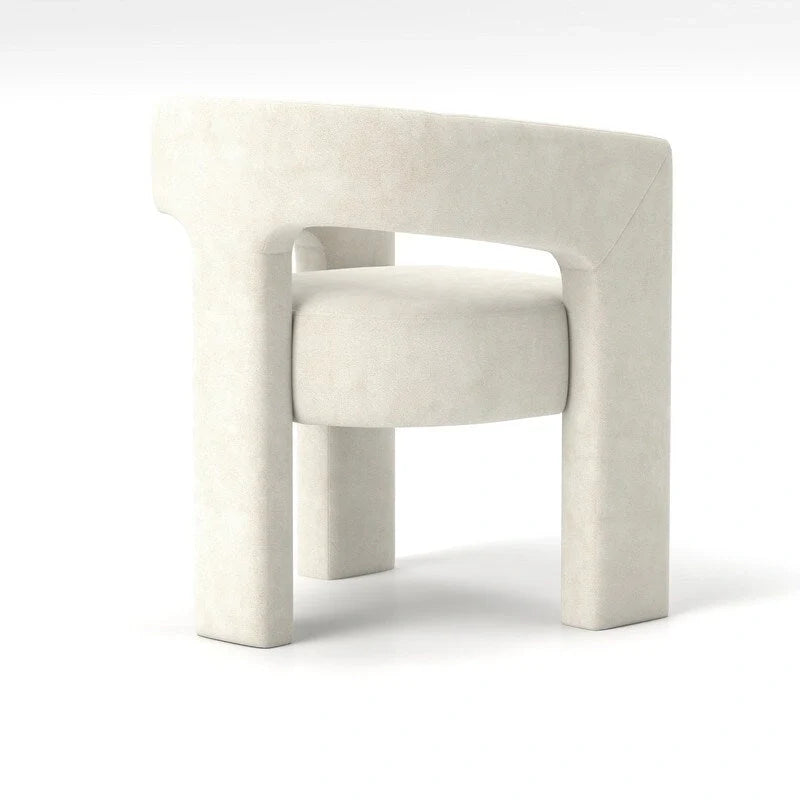 SEYNAR Contemporary Glam Velvet Dining Chair with Open-Back Design 33