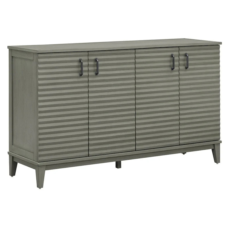 Large 4-Door Sideboard Buffet with Adjustable Shelves for Ample Storage 11