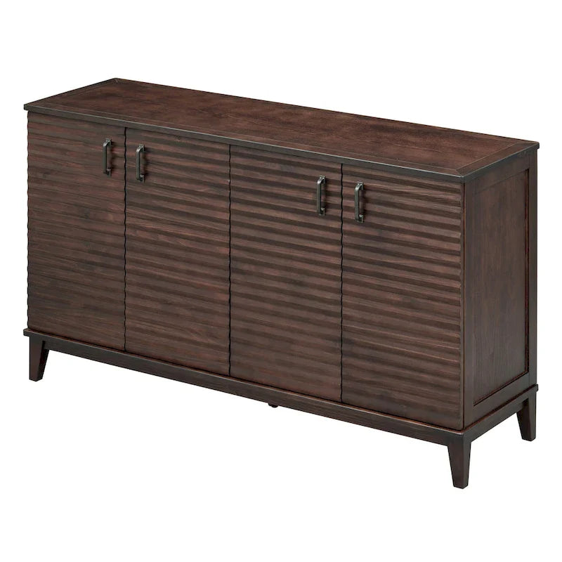 Large 4-Door Sideboard Buffet with Adjustable Shelves for Ample Storage 18