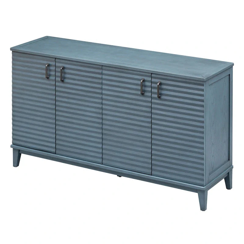 Large 4-Door Sideboard Buffet with Adjustable Shelves for Ample Storage 25
