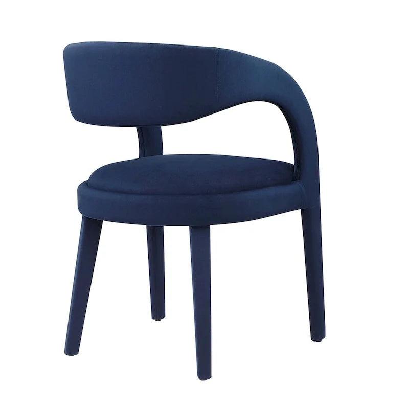 Set of Two Pinnacle Performance Velvet Dining Chairs 14