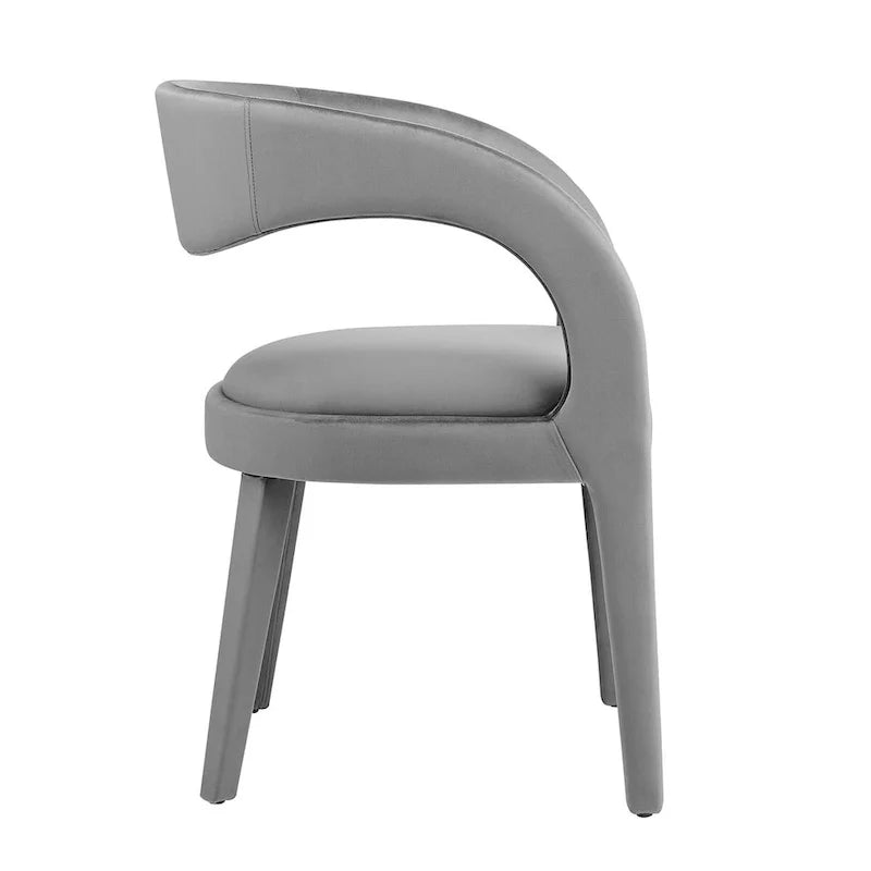 Set of Two Pinnacle Performance Velvet Dining Chairs 23