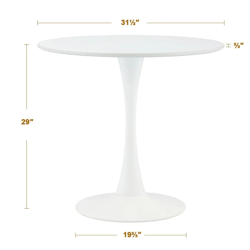 Round Tulip Dining Table in Mid-Century Modern Style 9