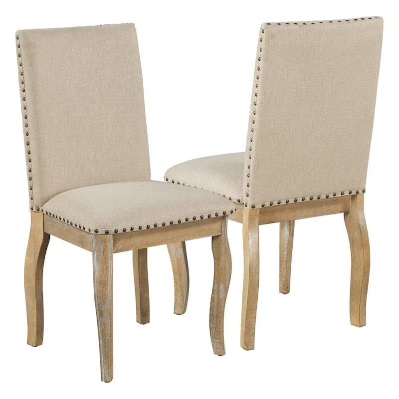 5-Piece Round Extendable Dining Set with Chairs 11