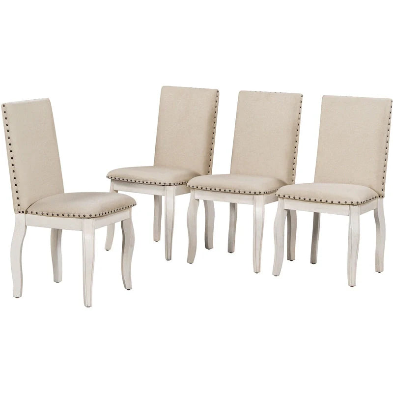 5-Piece Round Extendable Dining Set with Chairs 16