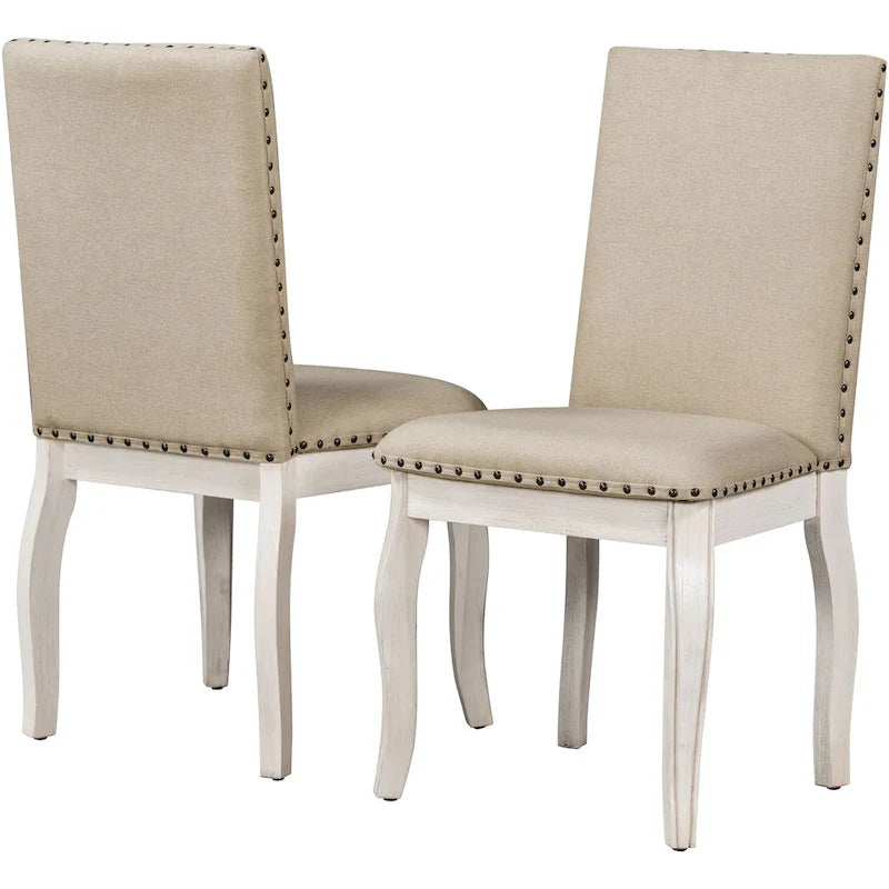 5-Piece Round Extendable Dining Set with Chairs 21