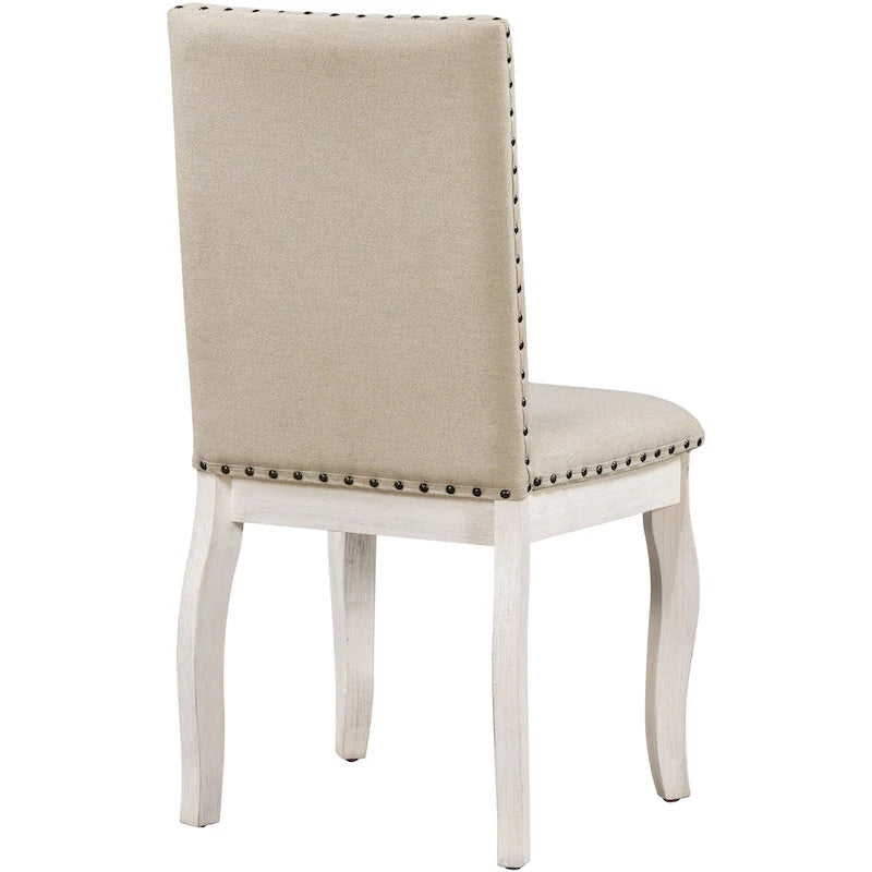 5-Piece Round Extendable Dining Set with Chairs 24
