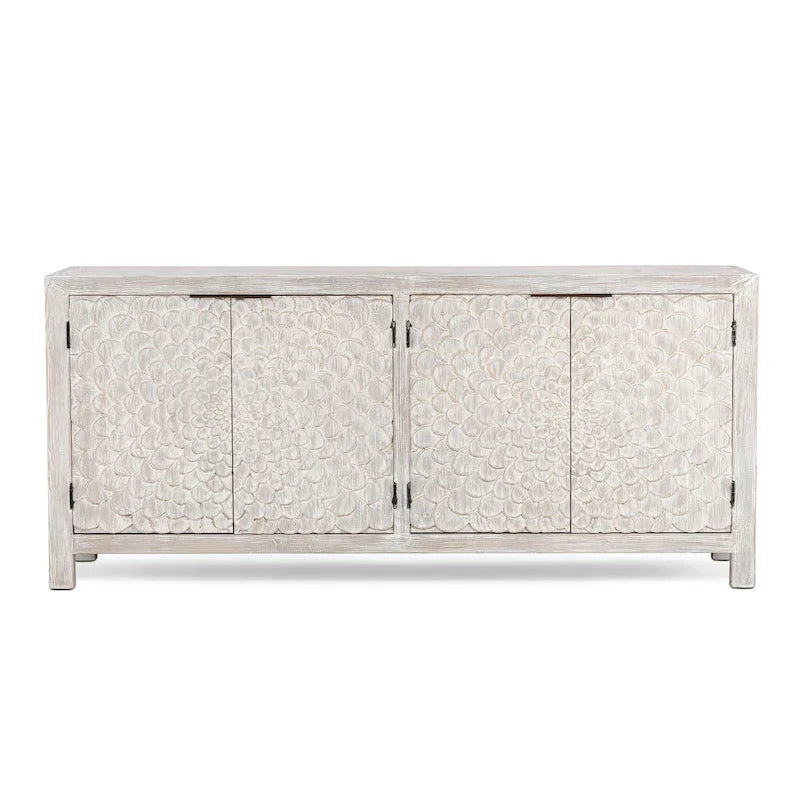 Vintage Cream Astrid 4-Door Sideboard by Classic Home 3