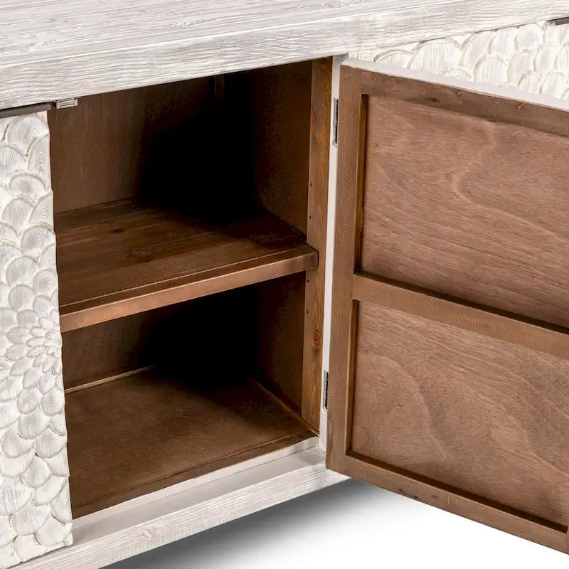 Vintage Cream Astrid 4-Door Sideboard by Classic Home 9