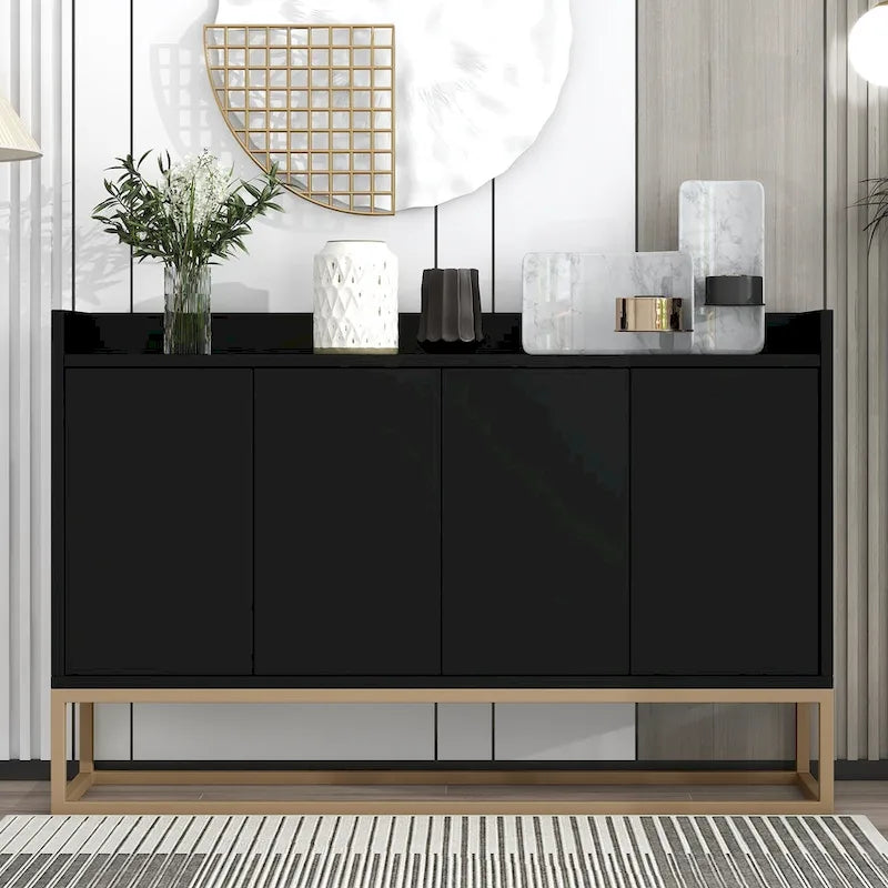 47.2-Inch Modern Sideboard/Buffet with Spacious Table and Four Doors 1