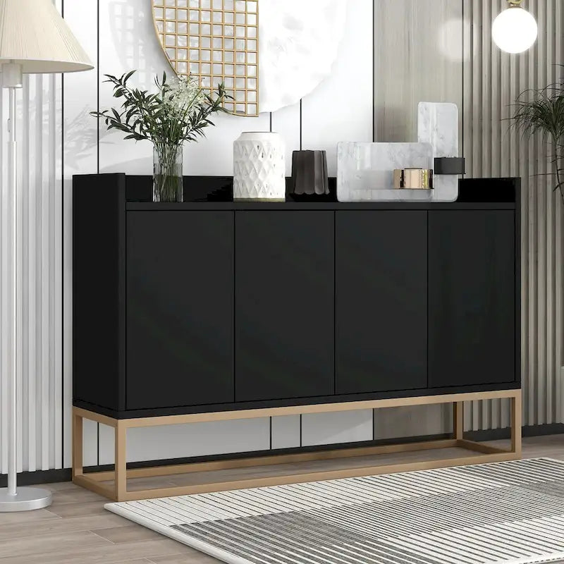 47.2-Inch Modern Sideboard/Buffet with Spacious Table and Four Doors 2