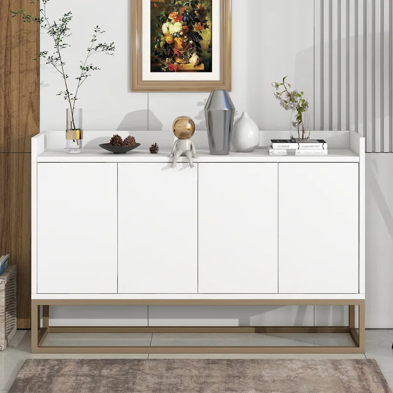 47.2-Inch Modern Sideboard/Buffet with Spacious Table and Four Doors 5