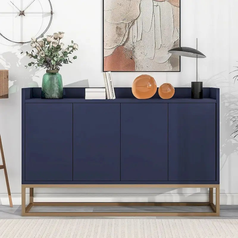 47.2-Inch Modern Sideboard/Buffet with Spacious Table and Four Doors 8