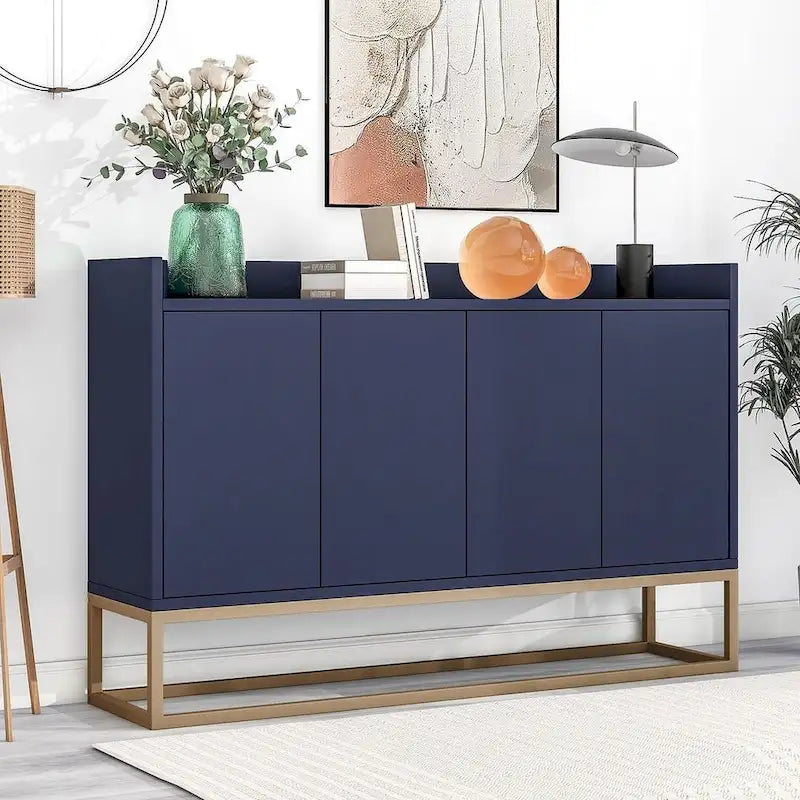 47.2-Inch Modern Sideboard/Buffet with Spacious Table and Four Doors 10