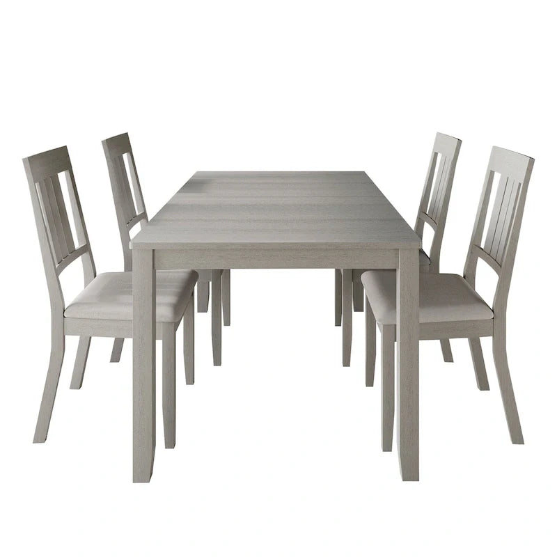 CraftPorch Classic 5-Piece Wooden Dining Ensemble 36